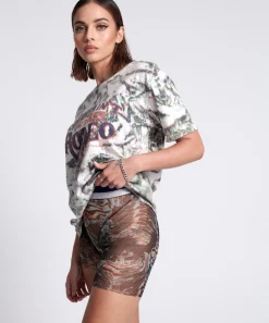 Bottoms|ONE TEASPOON Chromatic Bike Shorts