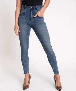 Denim Jeans|ONE TEASPOON Classic Blue Preachers High Waist Skinny Jeans