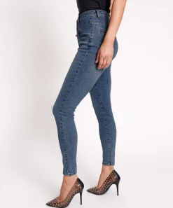 Denim Jeans|ONE TEASPOON Classic Blue Preachers High Waist Skinny Jeans