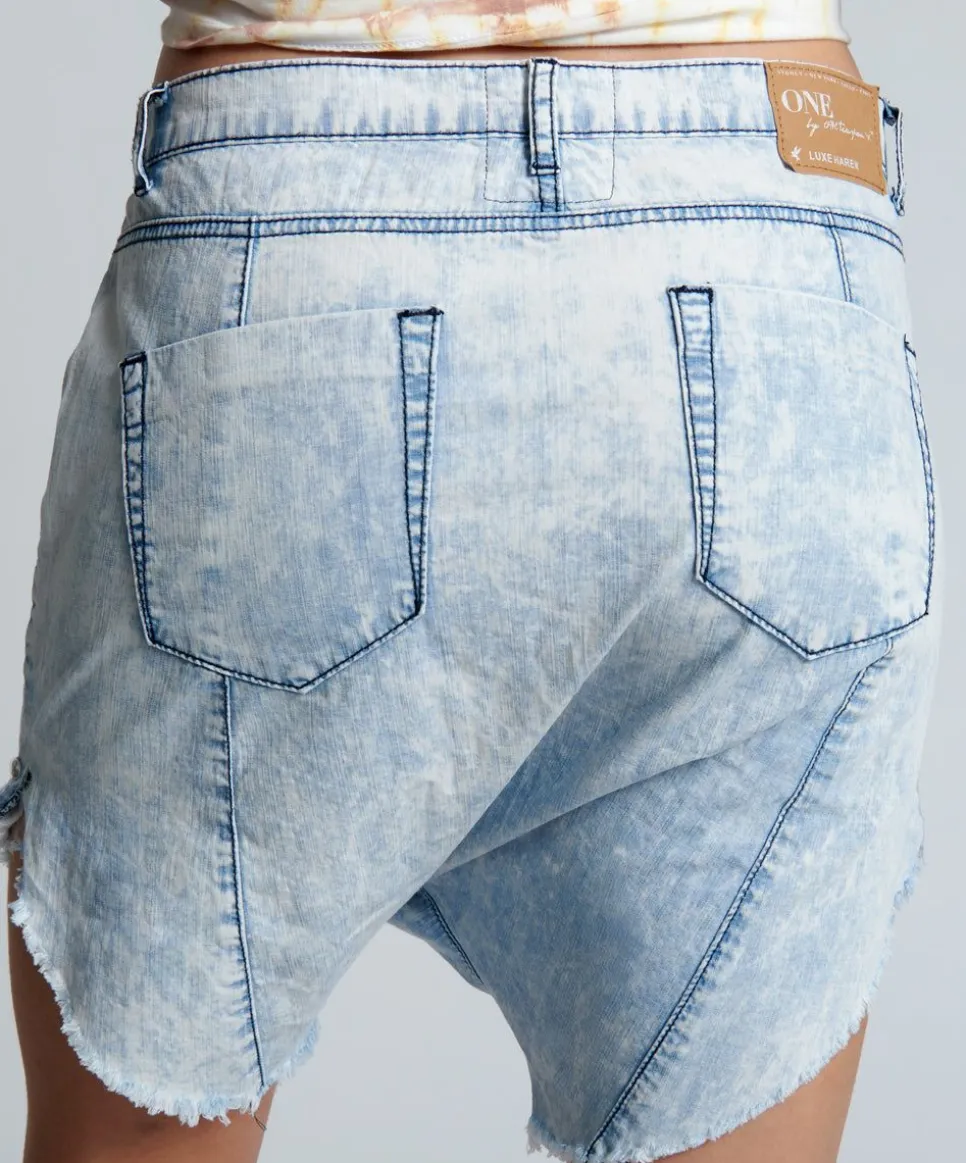 Denim Shorts|ONE TEASPOON Classic Chambray Luxe Harem Shorts