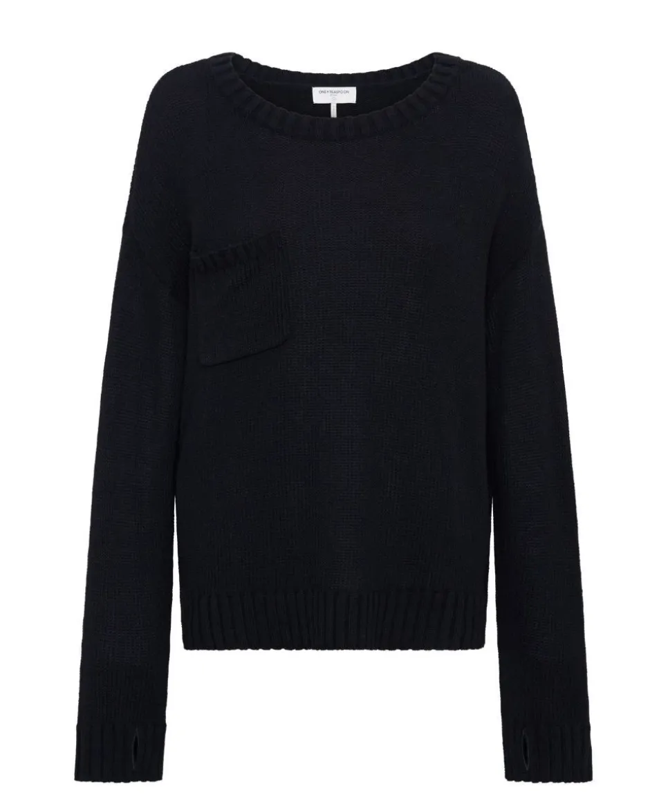 Knitwear|ONE TEASPOON Classic Pocket Chunky Knit Sweater