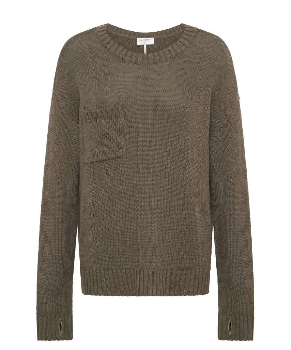 Knitwear|ONE TEASPOON Classic Pocket Chunky Knit Sweater