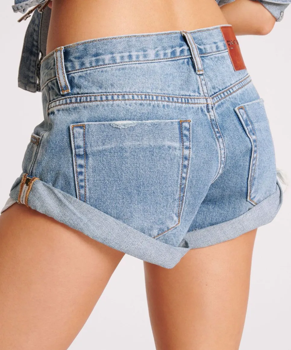 Denim Shorts|ONE TEASPOON Cobaine Bandits Low Waist Denim Shorts