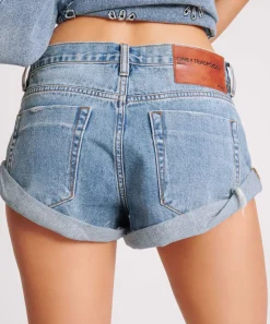 Denim Shorts|ONE TEASPOON Cobaine Bandits Low Waist Denim Shorts