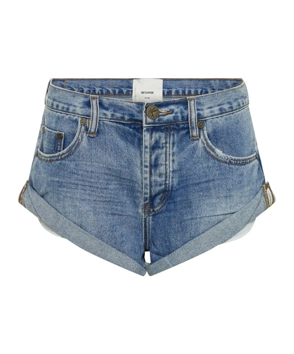Denim Shorts|ONE TEASPOON Cobaine Bandits Low Waist Denim Shorts