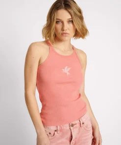 Tees & Tanks|ONE TEASPOON Coral Rib Singlet