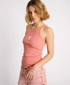 Tees & Tanks|ONE TEASPOON Coral Rib Singlet