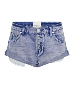 Denim Shorts|ONE TEASPOON Cupid Blue Bandits Low Waist Denim Shorts