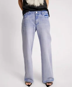 Denim Jeans|ONE TEASPOON Cupid Blue Low Riders Low Waist Wide Leg Jeans