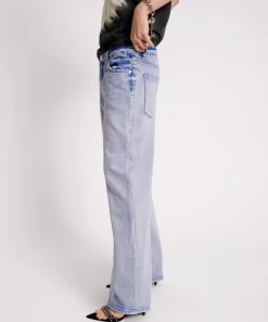 Denim Jeans|ONE TEASPOON Cupid Blue Low Riders Low Waist Wide Leg Jeans
