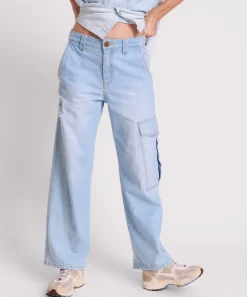 Denim Jeans|ONE TEASPOON Cyber Blue New Fictions Low Waist Utility Jeans