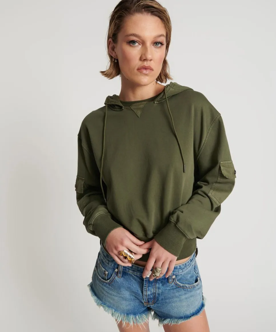 Hoodies And Sweats|ONE TEASPOON Dark Khaki Cargo Adventure Hoody