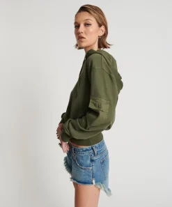 Hoodies And Sweats|ONE TEASPOON Dark Khaki Cargo Adventure Hoody