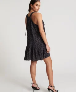 Mini Dresses|ONE TEASPOON Dark Leopard Tiered Dress