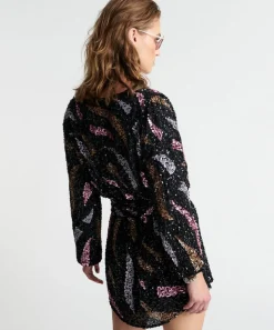 Mini Dresses|ONE TEASPOON Delusion Hand Beaded Wrap Dress