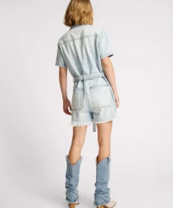 Denim Jumpsuits|ONE TEASPOON Depeche Blue Night Movers Denim Jumpsuit