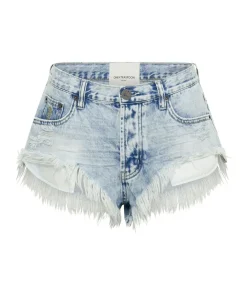 Denim Shorts|ONE TEASPOON Depeche Blue Rollers Low Waist Denim Shorts