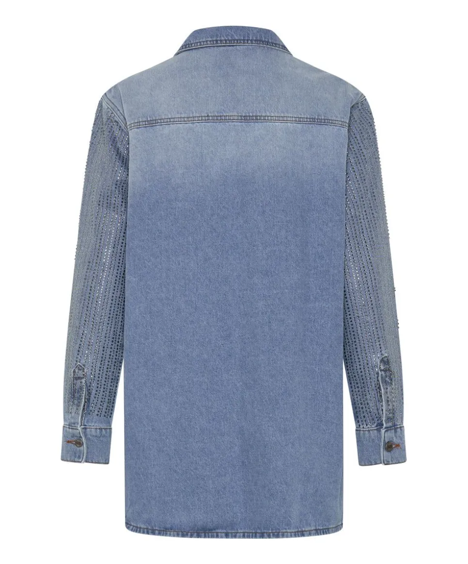 Midi & Maxi Dresses|ONE TEASPOON Desert Jewel Denim Trucker Dress