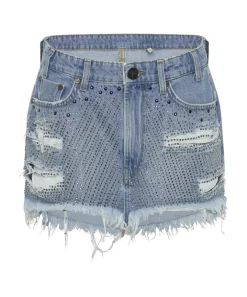 Denim Skirts|ONE TEASPOON Desert Jewel Junkyard Relaxed Denim Mini Skirt