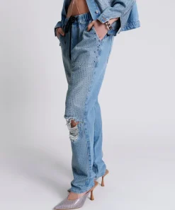 Denim Jeans|ONE TEASPOON Desert Jewel Shabbies Drawstring Boyfriend Jeans
