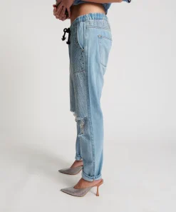 Denim Jeans|ONE TEASPOON Desert Jewel Shabbies Drawstring Boyfriend Jeans