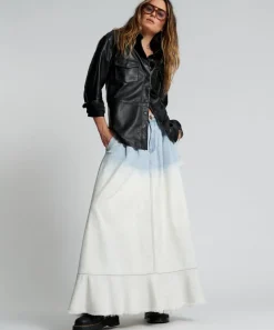 Denim Skirts|ONE TEASPOON Dipped Casanova Maverick Skirt