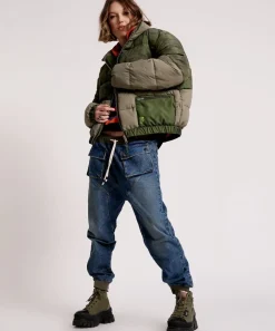 Puffa Jackets|ONE TEASPOON Dirtee Love Camo Puffa Jacket