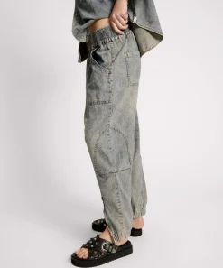 Denim Jeans|ONE TEASPOON Dirty Blue Denim Flight Pants