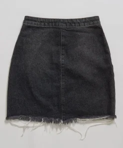 Denim Skirts|ONE TEASPOON Disobedient Vixen High Waist A-Line Denim Skirt