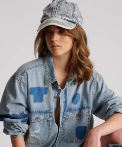 Accessories|ONE TEASPOON Distressed Denim Cap
