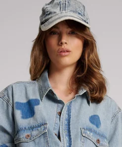 Accessories|ONE TEASPOON Distressed Denim Cap