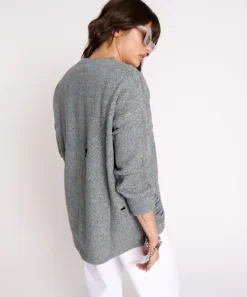 Knitwear|ONE TEASPOON Distressed Fisherman Knit Sweater
