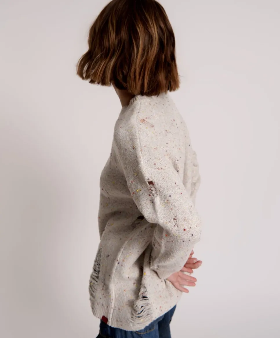 Knitwear|ONE TEASPOON Distressed Fisherman Knit Sweater