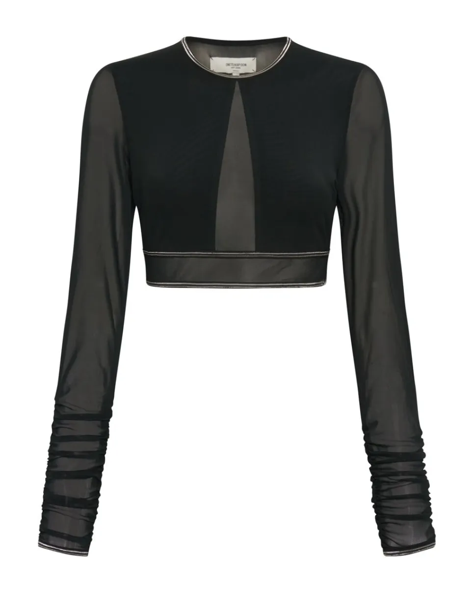 Tops|ONE TEASPOON Dominator Mesh Longsleeve Top