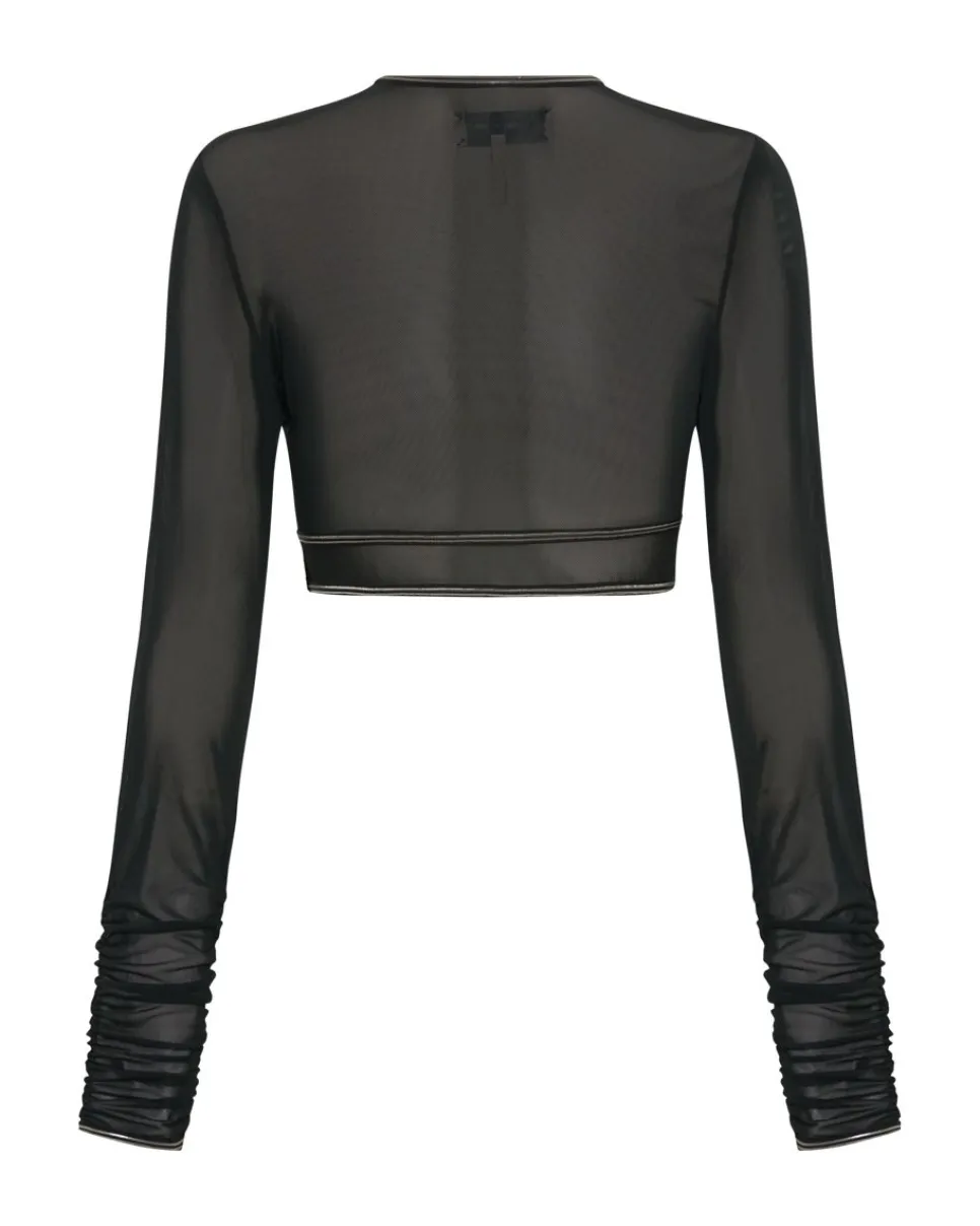 Tops|ONE TEASPOON Dominator Mesh Longsleeve Top