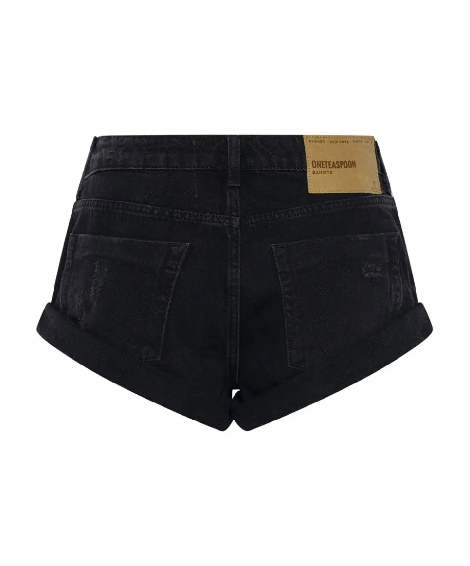 Denim Shorts|ONE TEASPOON Double Black Bandits Denim Shorts