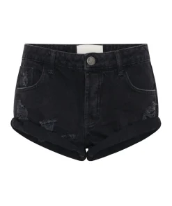 Denim Shorts|ONE TEASPOON Double Black Bandits Low Waist Denim Shorts