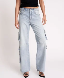 Denim Jeans|ONE TEASPOON Dream Cargo Jackson Wide Leg Jeans