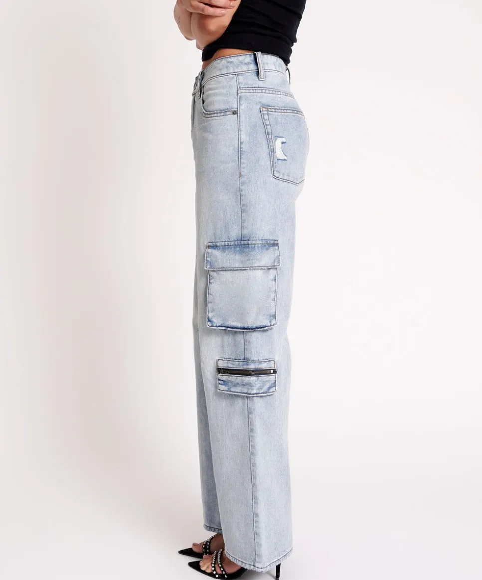 Denim Jeans|ONE TEASPOON Dream Cargo Jackson Wide Leg Jeans