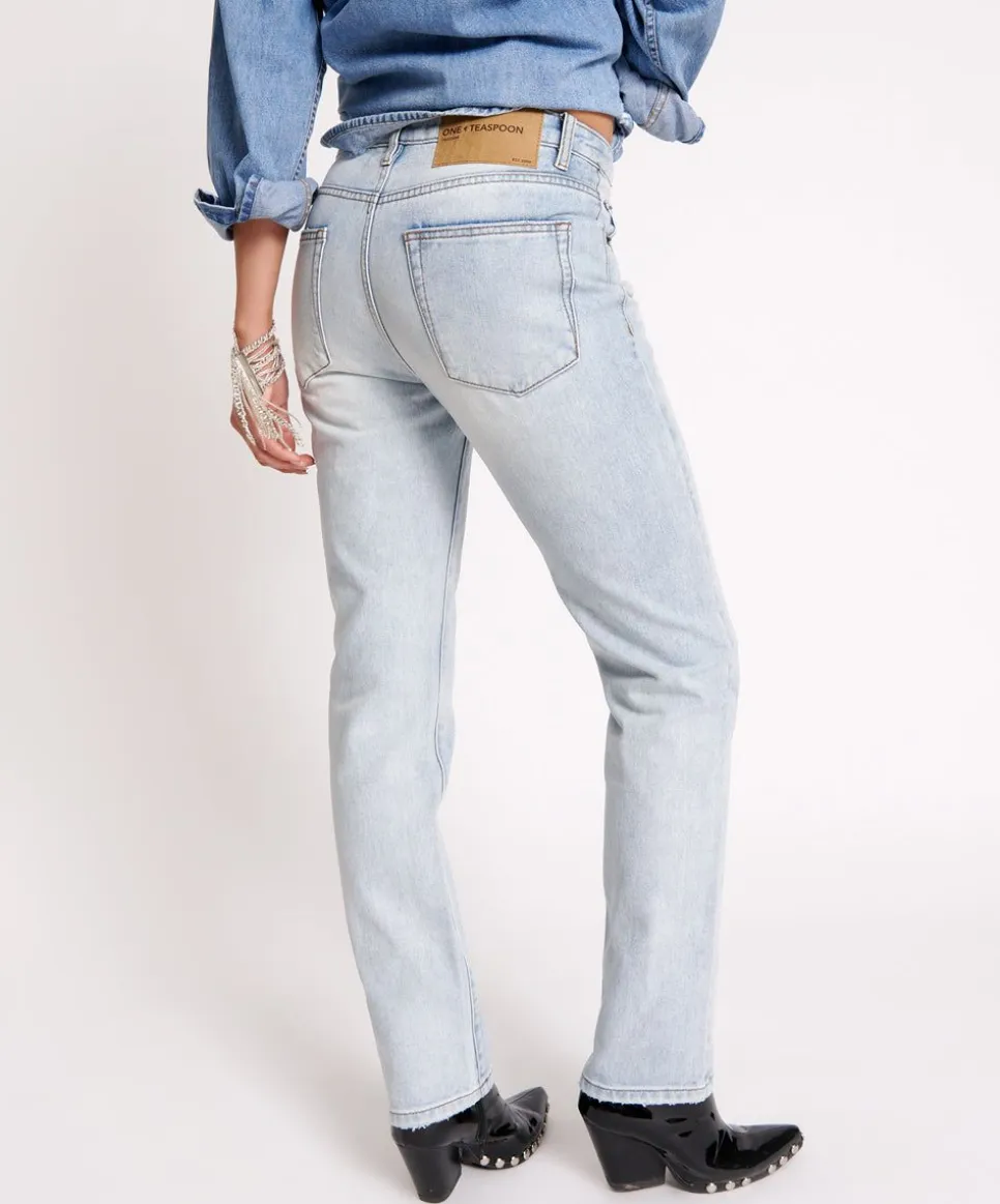 Denim Jeans|ONE TEASPOON Dream Truckers Low Waist Straight Leg Jeans