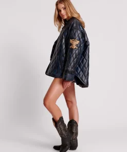 Leather Jackets|ONE TEASPOON Eagle Eye Leather Quilted Jacket