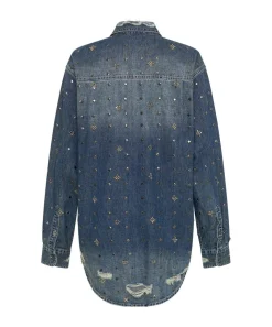 Shirts|ONE TEASPOON Embellished Everyday Denim Shirt
