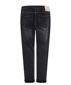 Denim Jeans|ONE TEASPOON Faded Black Shabbies Drawstring Boyfriend Jeans