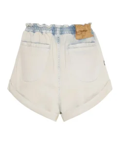 Denim Shorts|ONE TEASPOON Faded Blue Luxe Stretch Hunters Boyfriend Shorts