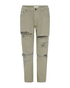 Denim Jeans|ONE TEASPOON Faded Khaki Messed Up Saints Boyfriend Jeans