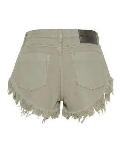 Denim Shorts|ONE TEASPOON Faded Khaki Rollers Low Waist Denim Shorts