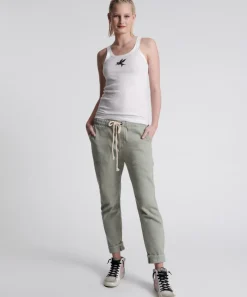 Denim Jeans|ONE TEASPOON Faded Khaki Shabbies Drawstring Boyfriend Jeans