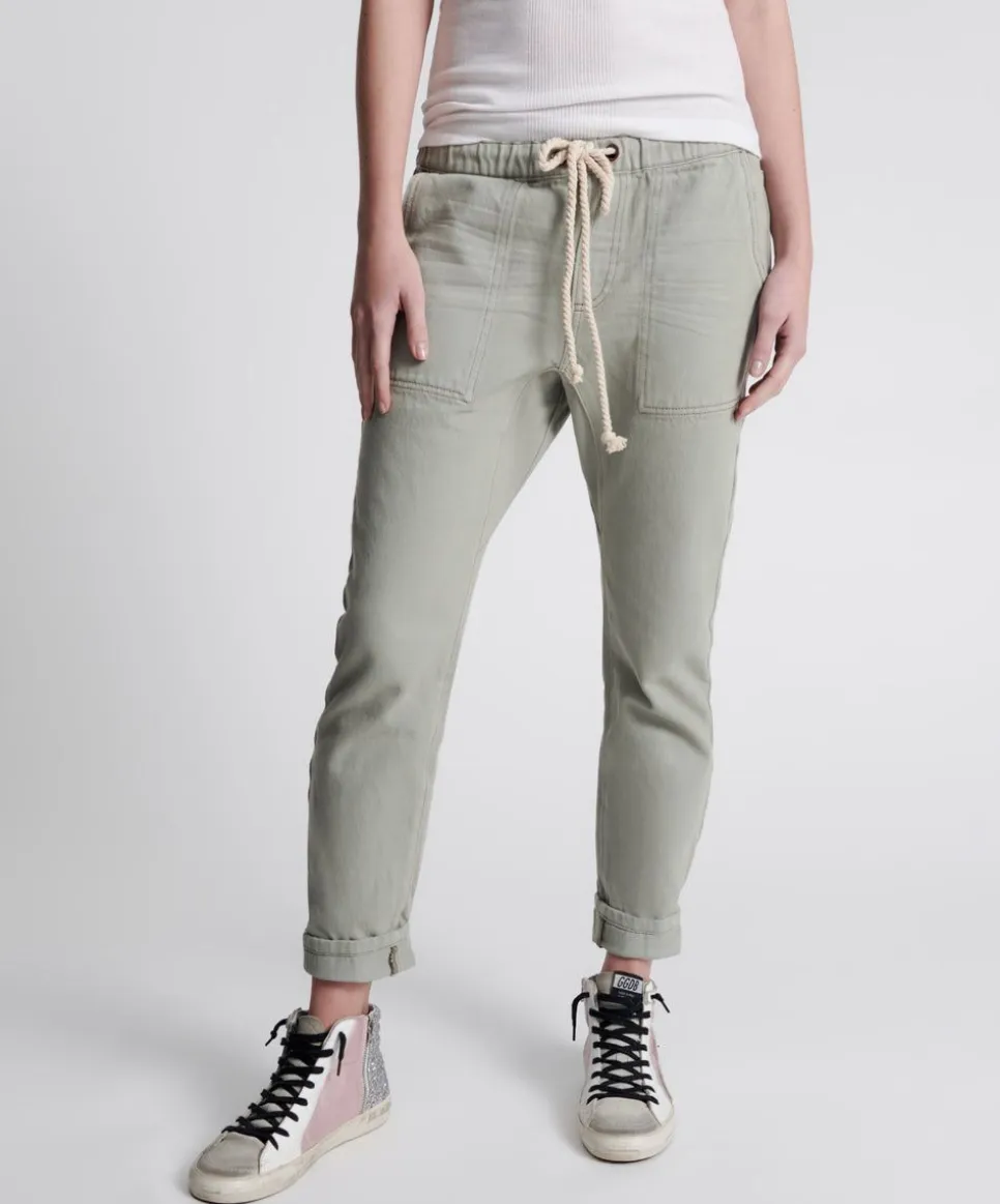 Denim Jeans|ONE TEASPOON Faded Khaki Shabbies Drawstring Boyfriend Jeans