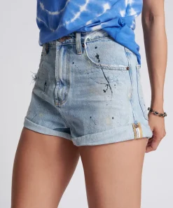 Denim Shorts|ONE TEASPOON Fleetwood Artiste Bandits High Waist Denim Shorts