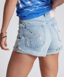 Denim Shorts|ONE TEASPOON Fleetwood Artiste Bandits High Waist Denim Shorts